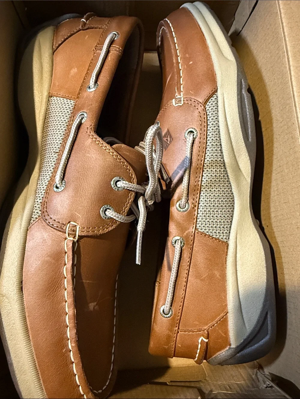 Sperry’s Men's Casual Boat Shoes in Chestnut Brown - Comfortable Slip-On Style